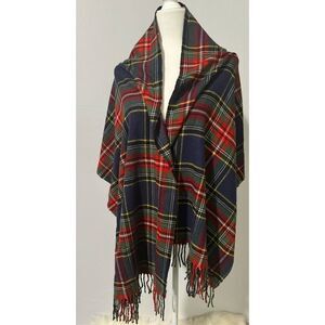 Land’s End plaid multicolor scarf